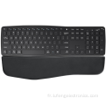 Bureau mince grand clavier avec porte-main amovible